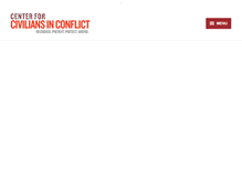 Tablet Screenshot of civiliansinconflict.org